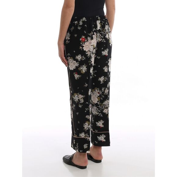 N°21 Silk Floral Crop Pants – Italian 38 –‎ Luxury Lounge Trousers – $450 MSRP - Picture 4 of 11